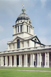 Außenansicht der Painted Hall, Old Royal Naval College, Greenwich, London